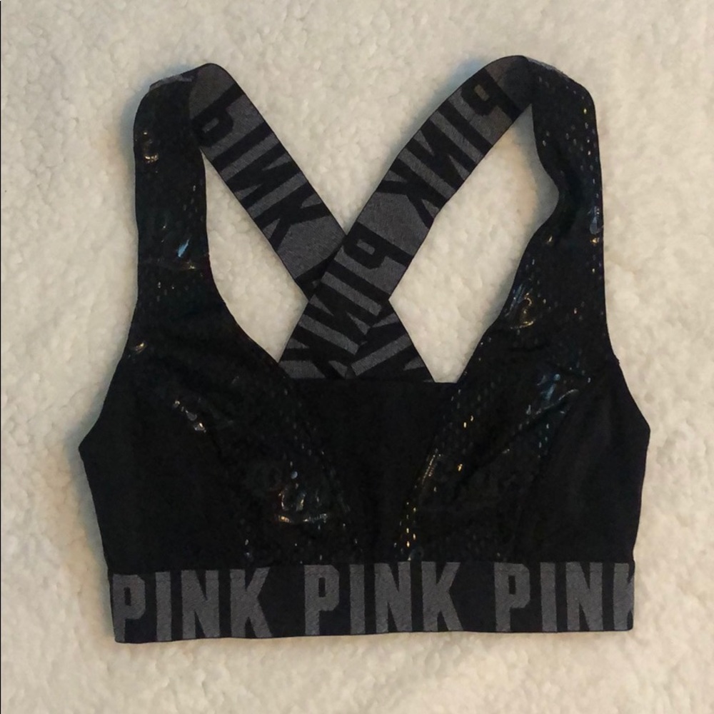 Black Pink sports bra